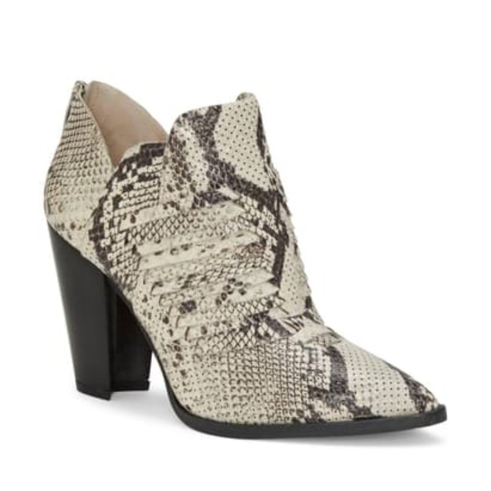 Vince Camuto Leather Western Ankle Women's Boots Booties Levana